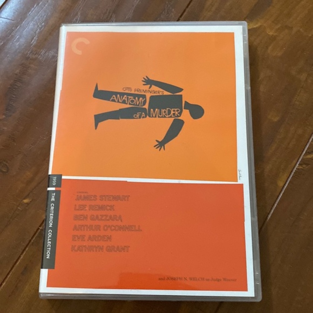 Anatomy of a Murder (Criterion Collection) DVD‎ James Stewart Complete with book